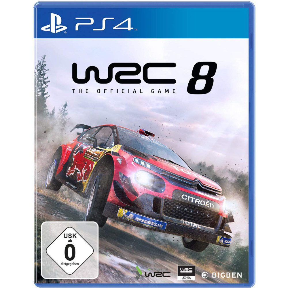 WRC 8 (verpakking Duits, game Engels)