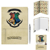 Harry Potter Premium A5 Notebook with Pen - Hogwarts Houses