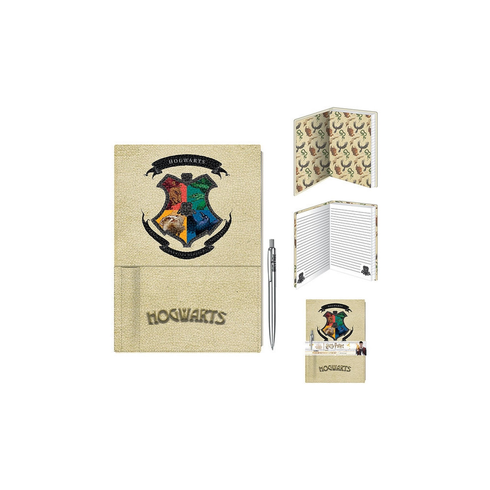 Harry Potter Premium A5 Notebook with Pen - Hogwarts Houses Harry Potter Premium A5 Notebook with Pen - Hogwarts Houses