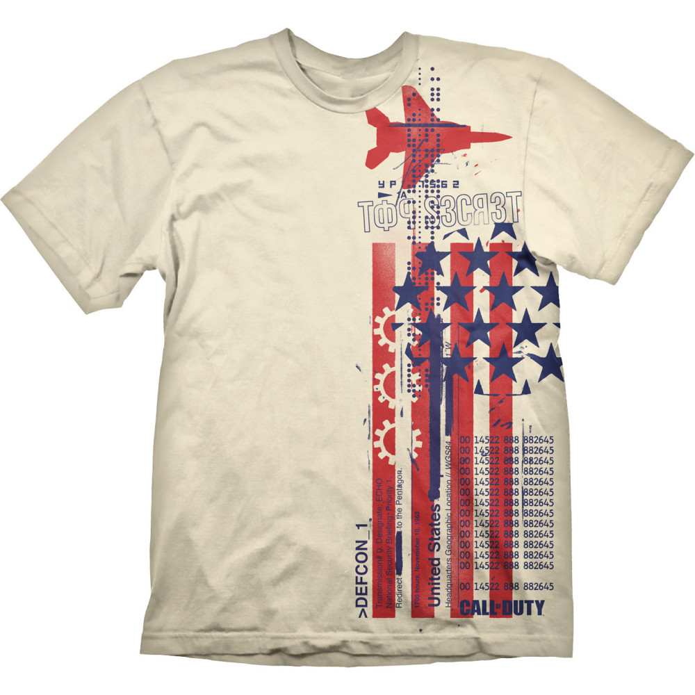 Call of Duty Black Ops Cold War - Top Secret Creme T-Shirt Call of Duty Black Ops Cold War - Top Secret Creme T-Shirt