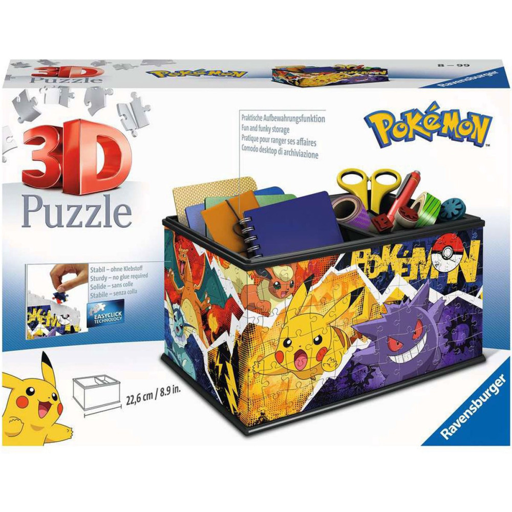 Pokemon - 3D Puzzle Storage Box (223pc) Pokemon - 3D Puzzle Storage Box (223pc)