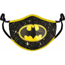 Batman - Black&Yellow Adjustable Shaped Face Mask (1 Pack)