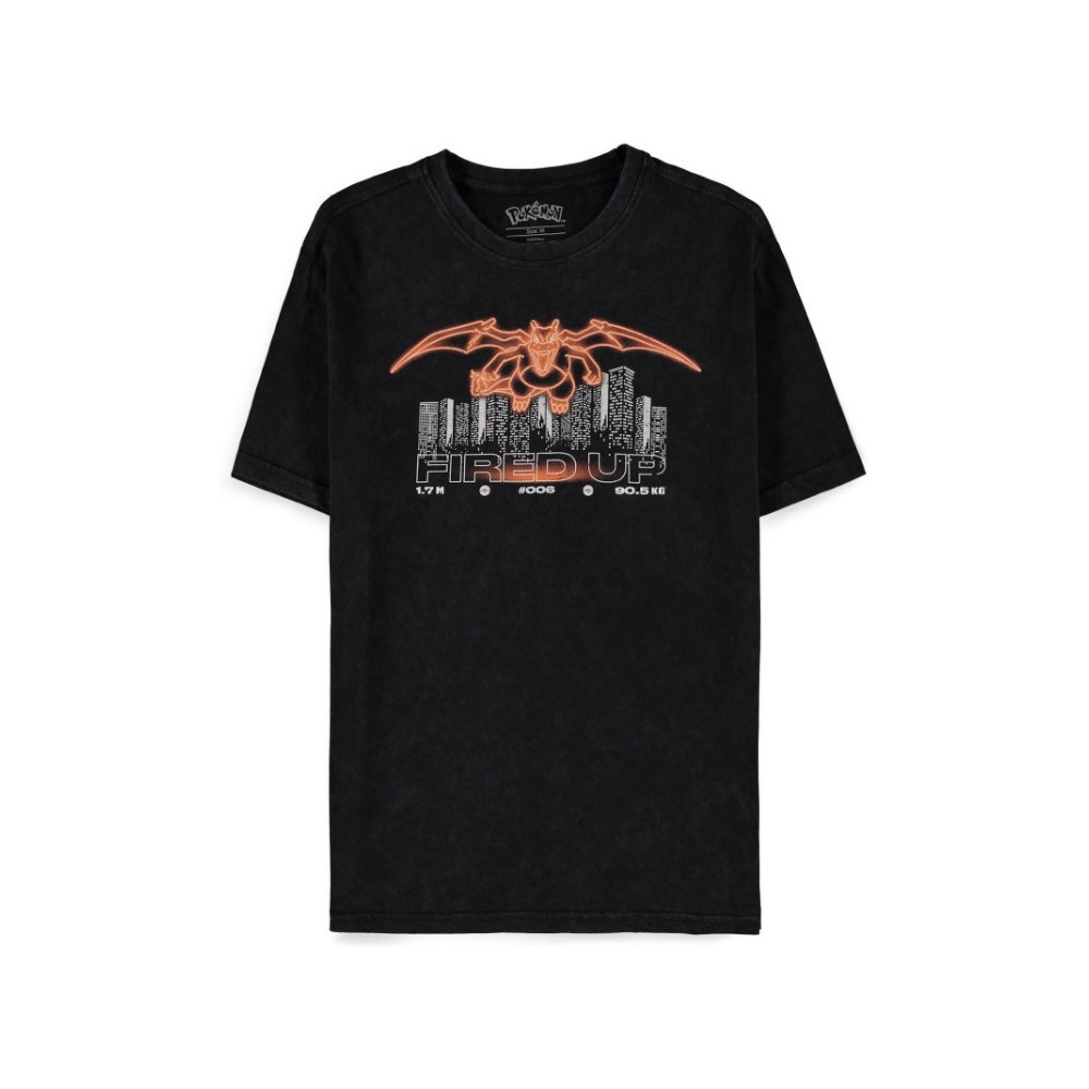 Pokémon - Charizard - Fired Up Men's Short Sleeved T-shirt Pokémon - Charizard - Fired Up Men's Short Sleeved T-shirt