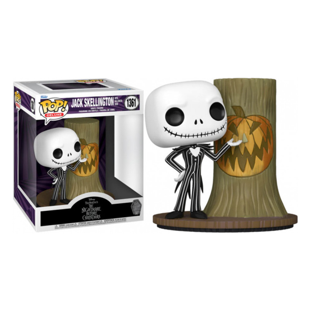 Disney Nightmare Before Christmas Deluxe Funko Pop Vinyl: Jack Skellington with Halloween Door Disney Nightmare Before Christmas Deluxe Funko Pop Vinyl: Jack Skellington with Halloween Door