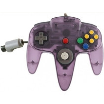 Nintendo 64 Controller Paars Transparant (Teknogame)