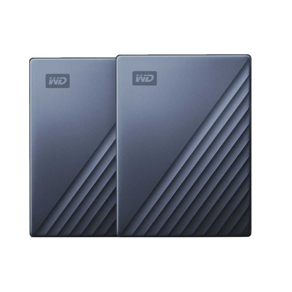 WD My Passport for Mac Type C 2TB Blauw - Duo pack WD My Passport for Mac Type C 2TB Blauw - Duo pack
