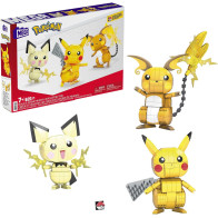Mega Construx Pokemon - Build & Show Pikachu Evolution Trio