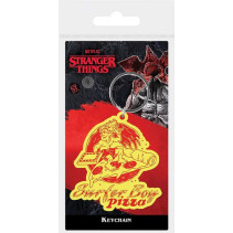 Stranger Things - Surfer Boy Pizza Rubber Keychain