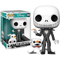 Disney Nightmare Before Christmas Funko Pop Vinyl: Jumbo Jack Skellington with Zero