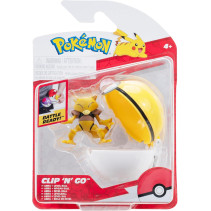 Pokemon Figure - Abra + Level Ball (Clip 'n' Go)