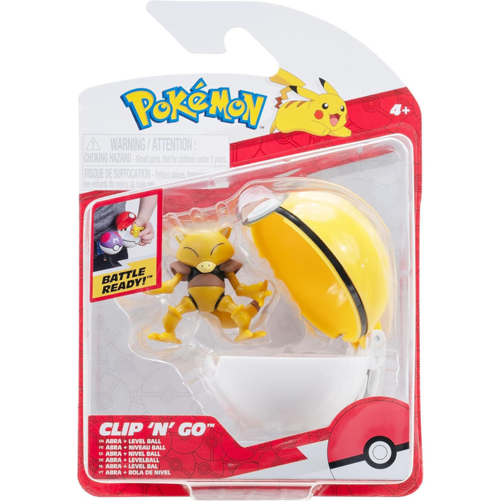 Pokemon Figure - Abra + Level Ball (Clip 'n' Go) Pokemon Figure - Abra + Level Ball (Clip 'n' Go)