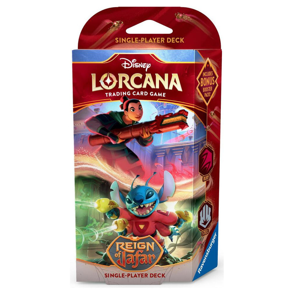 Disney Lorcana - Reign of Jafar Starter Deck - Mulan & Stitch Disney Lorcana - Reign of Jafar Starter Deck - Mulan & Stitch