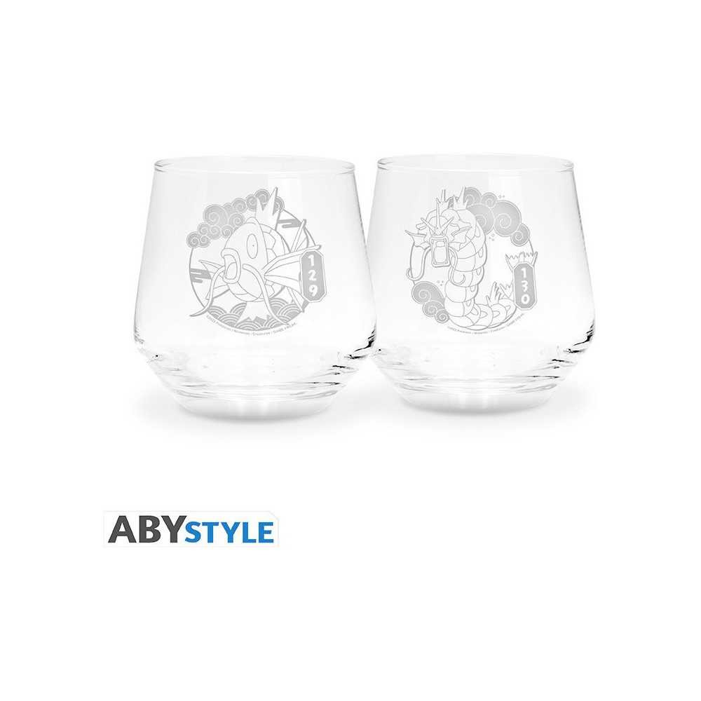 Pokemon - 2 Glasses Set Magikarp & Gyarados Pokemon - 2 Glasses Set Magikarp & Gyarados