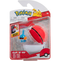 Pokemon Figure - Mudkip + Poke Ball (Clip 'n' Go)
