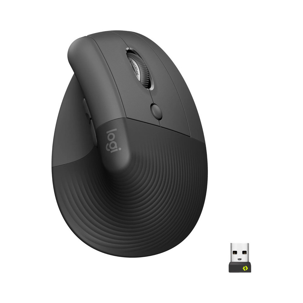 Logitech Lift Verticale Ergonomische Muis Zwart Logitech Lift Verticale Ergonomische Muis Zwart