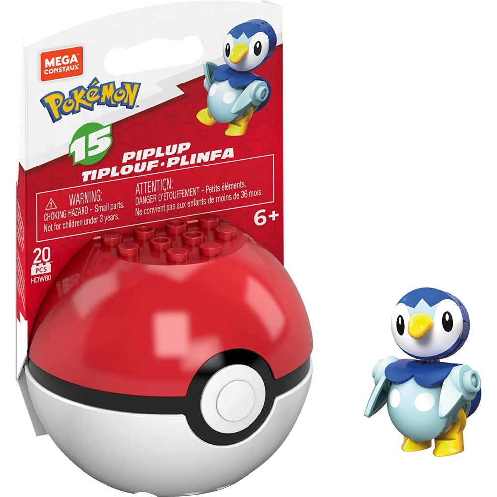 Mega Construx Pokemon - Piplup in Poke Ball Mega Construx Pokemon - Piplup in Poke Ball