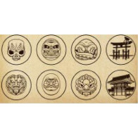Neo Geo Arcade Stick Pro Button Stickers (Monster)