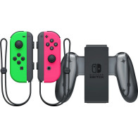 Nintendo Switch Joy-Con set Splatoon Groen / Roze + Nintendo Switch Joy-Con Charge Grip