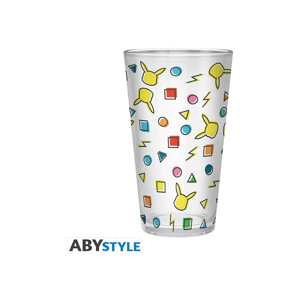 Pokemon - Pikachu Pattern Large Glass Pokemon - Pikachu Pattern Large Glass
