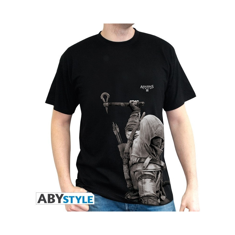 Assassin's Creed - AC III Connor Men's T-shirt Black Assassin's Creed - AC III Connor Men's T-shirt Black