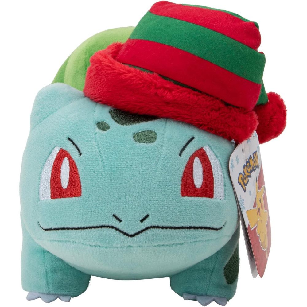 Pokemon Pluche - Bulbasaur with Christmas Hat Pokemon Pluche - Bulbasaur with Christmas Hat