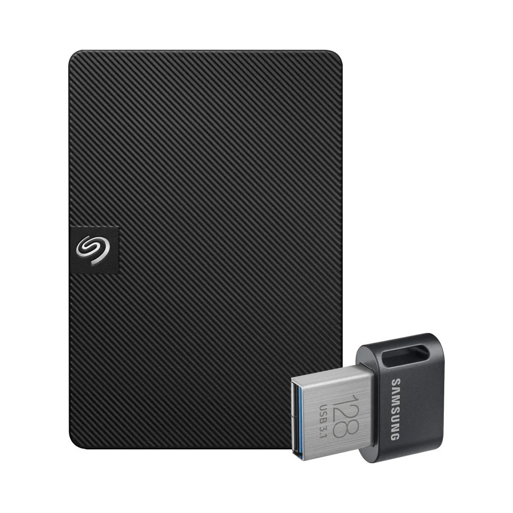 Seagate Expansion Portable 5TB + Samsung Fit Plus USB 128GB Seagate Expansion Portable 5TB + Samsung Fit Plus USB 128GB