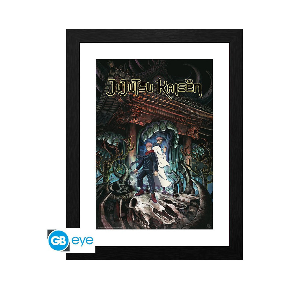 Jutjutsu Kaisen Framed Print - Itadori & Sakuna