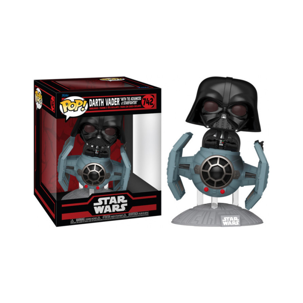 Star Wars Funko Pop Rides Vinyl: Darth Vader with TIE Advanced x1 Starfighter Star Wars Funko Pop Rides Vinyl: Darth Vader with TIE Advanced x1 Starfighter