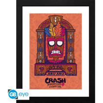 Crash Bandicoot Framed Print - Aku Aku