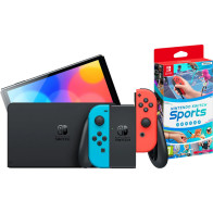 Nintendo Switch OLED Blauw/Rood + Nintendo Switch Sports