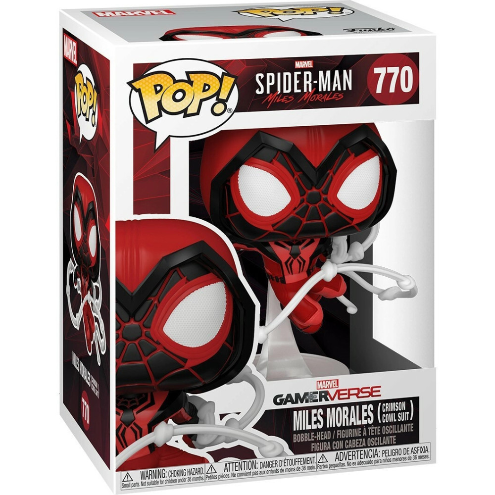 Spider-Man Miles Morales Funko Pop Vinyl: Miles Morales Crimson Cowl Suit Spider-Man Miles Morales Funko Pop Vinyl: Miles Morales Crimson Cowl Suit
