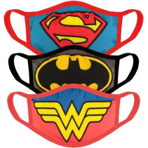 Justice League - Face Masks (3 Pack)