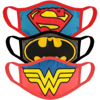 Justice League - Face Masks (3 Pack)