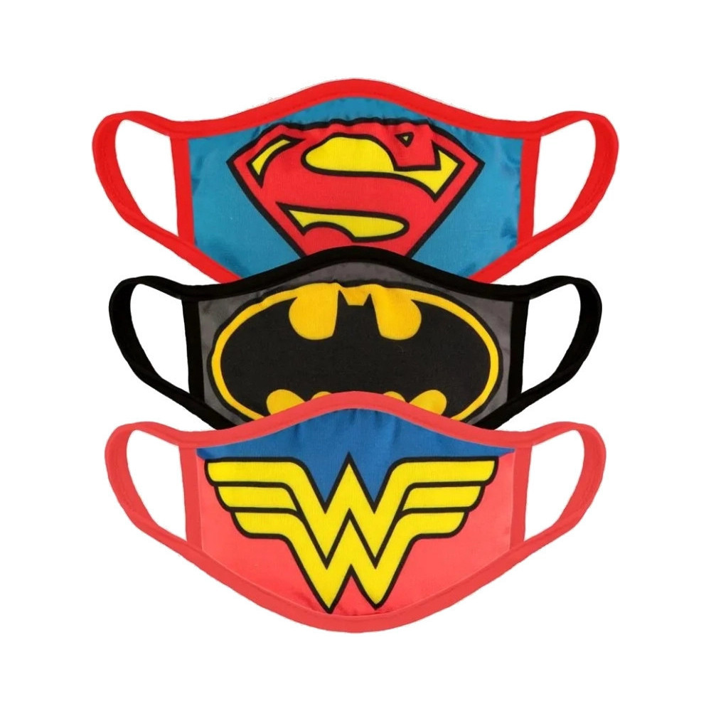 Justice League - Face Masks (3 Pack) Justice League - Face Masks (3 Pack)