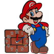 Super Mario - Wall Clock (block)