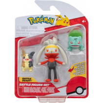 Pokemon Battle Figure Pack - Morpeko, Raboot & Bulbasaur