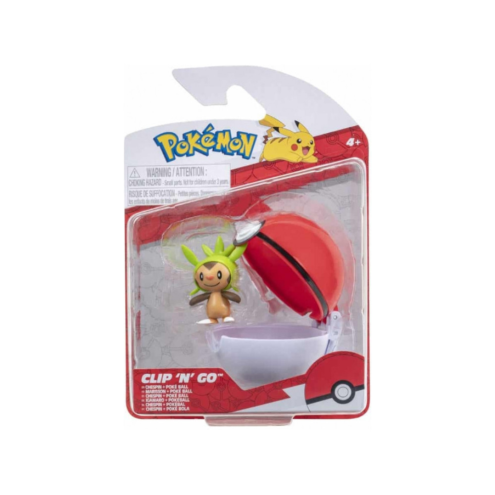Pokemon Figure - Chespin + Poke Ball (Clip 'n' Go) Pokemon Figure - Chespin + Poke Ball (Clip 'n' Go)