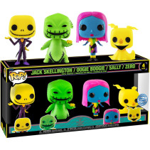 Disney Nightmare Before Christmas Funko Pop Vinyl: Jack Skellington / Oogie Boogie / Sally / Zero 4-Pack