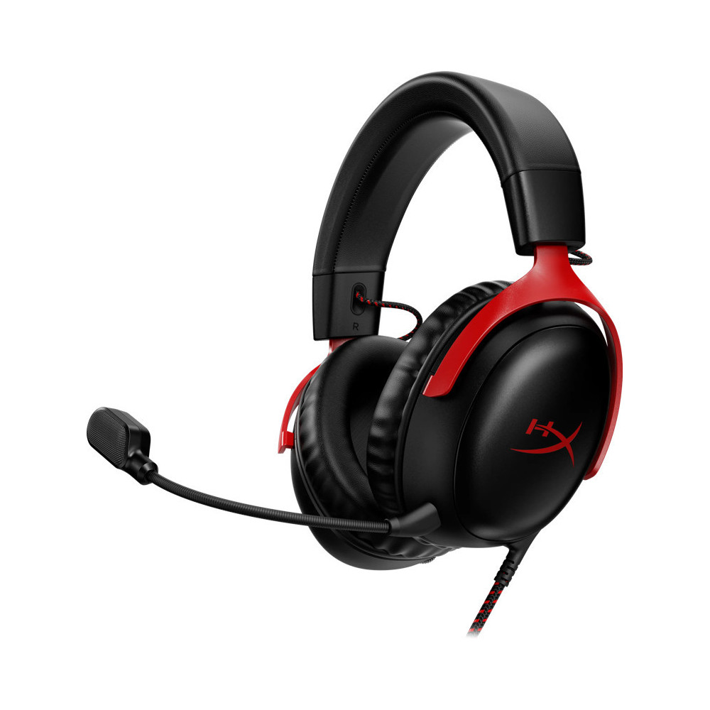 HyperX Cloud III Wired Gaming Headset - Zwart/Rood (PC, PS5, Xbox Series X/S) HyperX Cloud III Wired Gaming Headset - Zwart/Rood (PC, PS5, Xbox Series X/S)