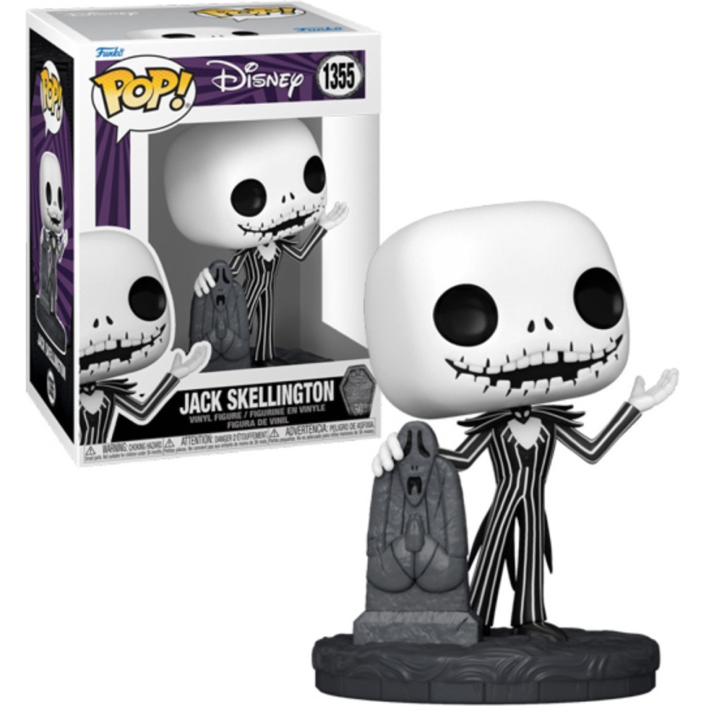The Nightmare Before Christmas 30th Anniversary Funko Pop Vinyl: Jack with Gravestone The Nightmare Before Christmas 30th Anniversary Funko Pop Vinyl: Jack with Gravestone