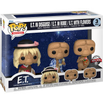 E.T. Funko Pop Vinyl: E.T. in Disguise / E.T. in Robe / E.T. with Flowers 3-Pack