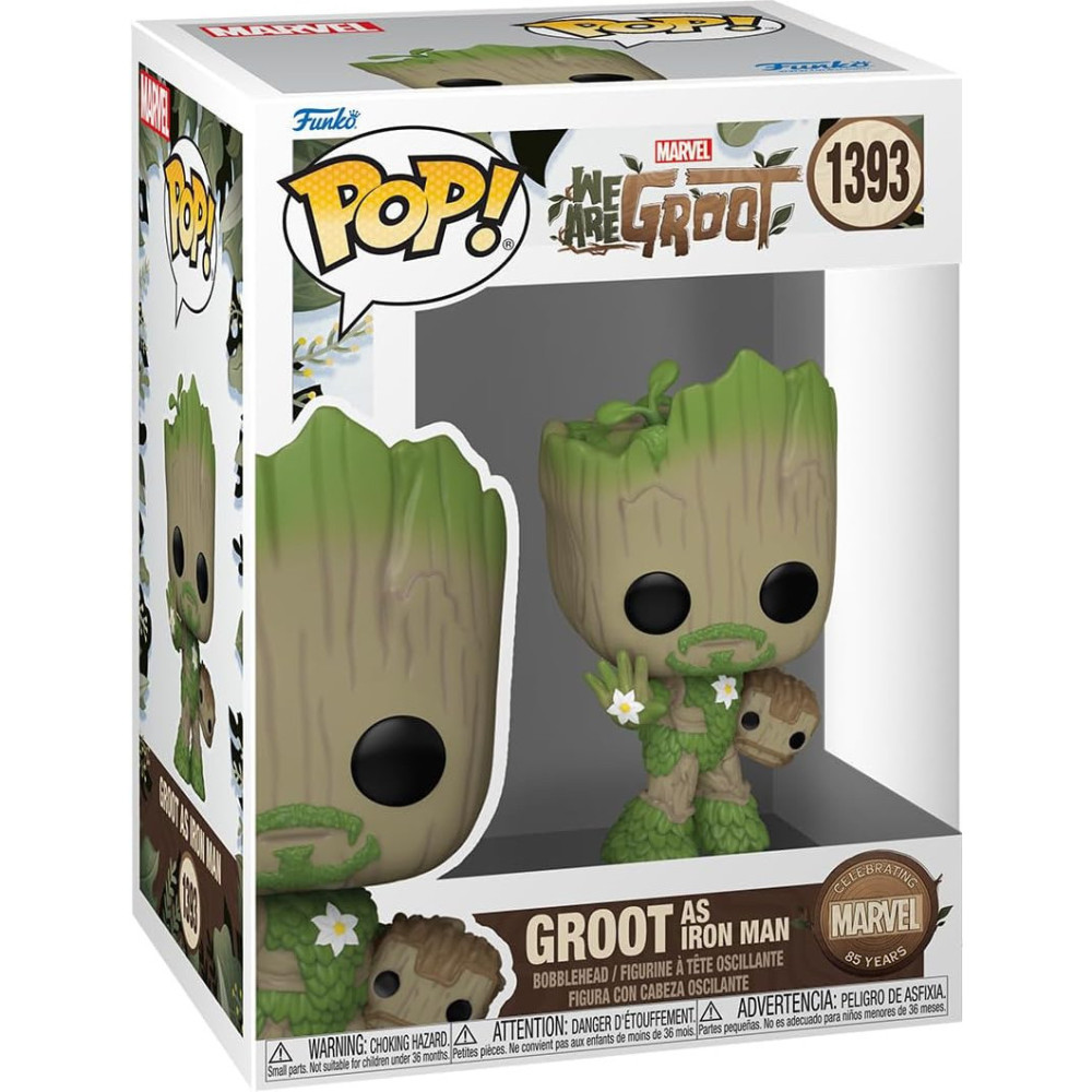 Marvel WAG Funko Pop Vinyl: Groot as Iron Man