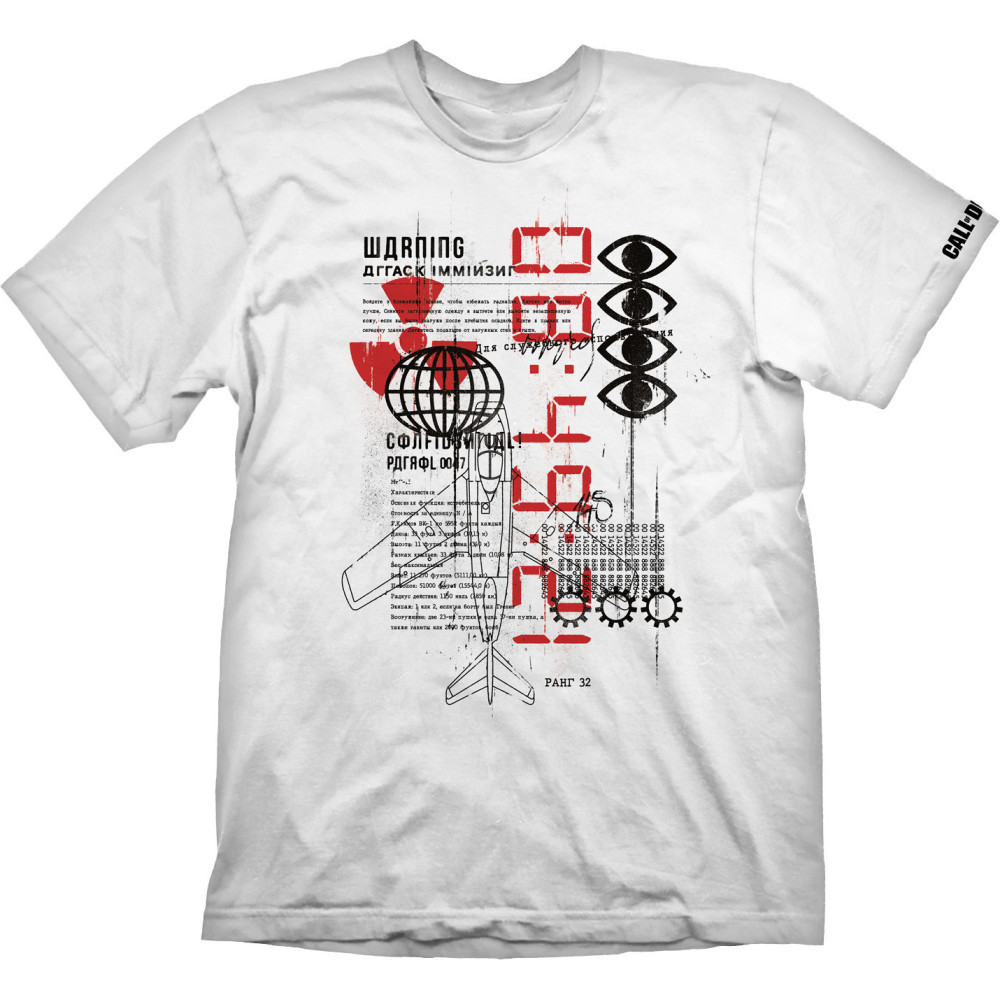 Call of Duty Black Ops Cold War - Warning Attack White T-Shirt