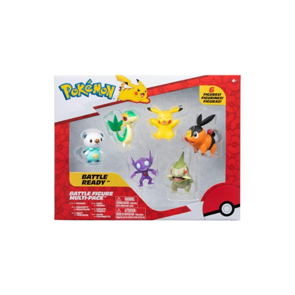 Pokemon Battle Figure - Multi Pack (Pikachu, Oshawott, Snivy, Tepig, Sableye & Axew) Pokemon Battle Figure - Multi Pack (Pikachu, Oshawott, Snivy, Tepig, Sableye & Axew)