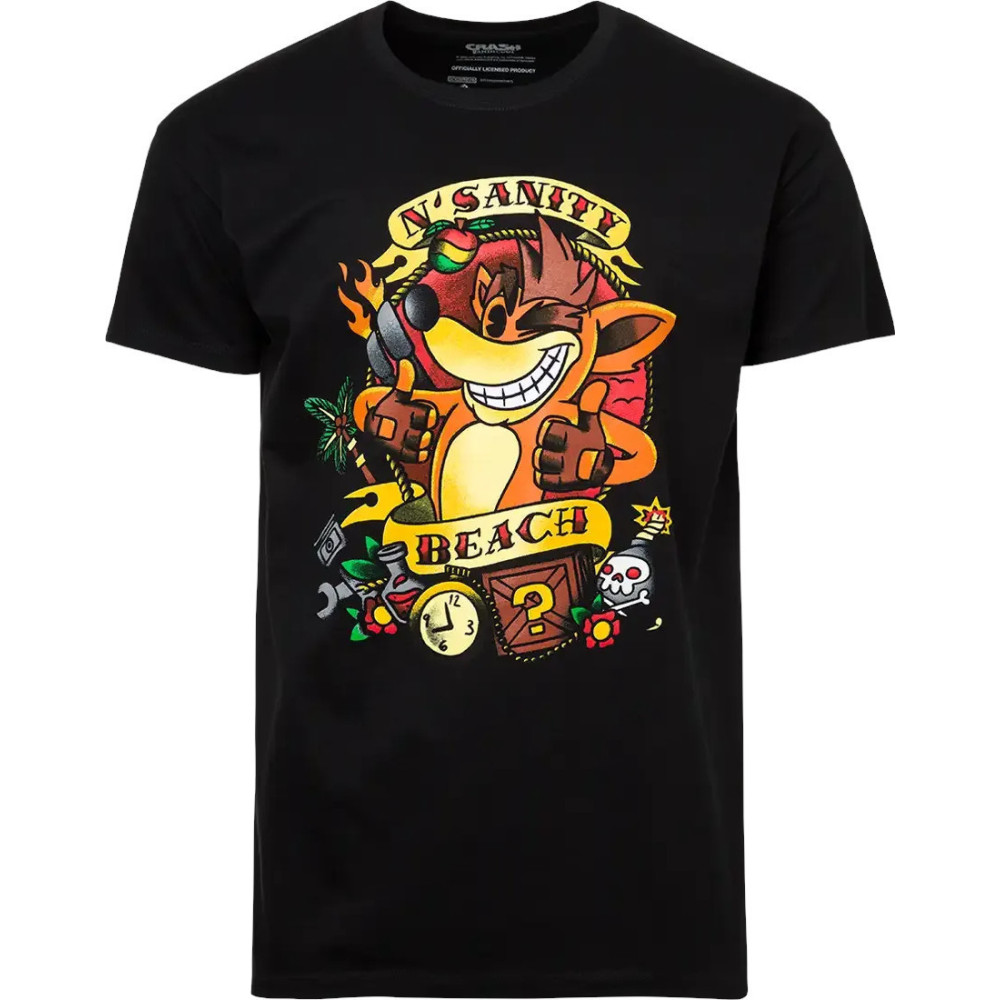 Crash Bandicoot T-Shirt - Biker Crash Bandicoot T-Shirt - Biker