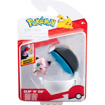 Pokemon Figure - Jigglypuff + Moon Ball (Clip 'n' Go)