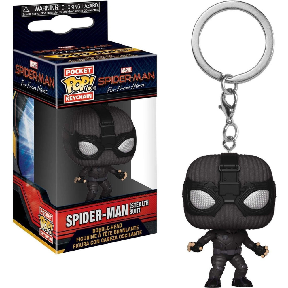Spider-Man Far From Home Pocket Pop Keychain - Spider-Man Stealth Suit Spider-Man Far From Home Pocket Pop Keychain - Spider-Man Stealth Suit