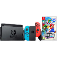 Nintendo Switch Rood/Blauw + Super Mario Bros. Wonder