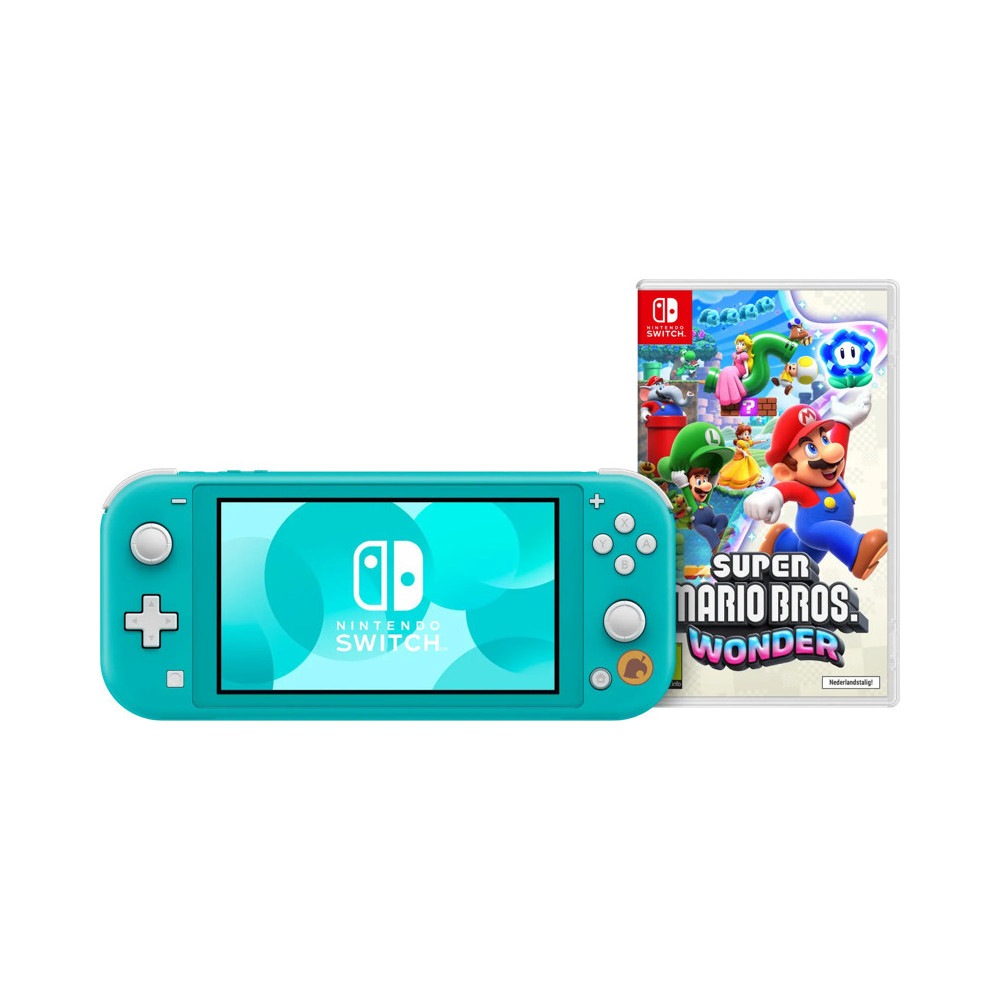 Nintendo Switch Lite Turquoise + Super Mario Bros. Wonder Nintendo Switch Lite Turquoise + Super Mario Bros. Wonder