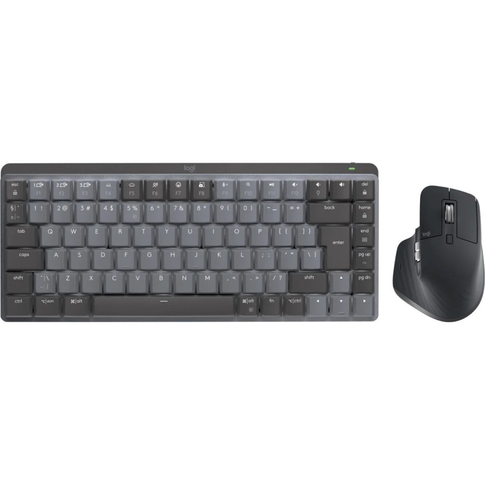 Logitech MX Mechanical Mini Draadloos Toetsenbord + Logitech MX Master 3S Logitech MX Mechanical Mini Draadloos Toetsenbord + Logitech MX Master 3S